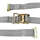 Polyester Grey 2500Lbs-3000-Lbs 2 Inch/50 Mm 16 Feet Logistic Strap Fit In Truck/Traile