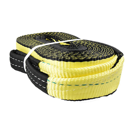 Polyester Yellow 20000-lbs 3 inch 30 ft Lifting Load Trailer Belt for Transportation