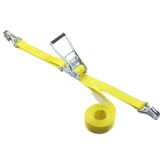 Motorcycle/Car/ Universal Binding Belt Tensioner Yellow Ratchet Strap 10000-Lbs