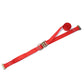 Polyester Red 2 Inch Logistic Strap 4400Lbs For Truck Trailer Custom Length