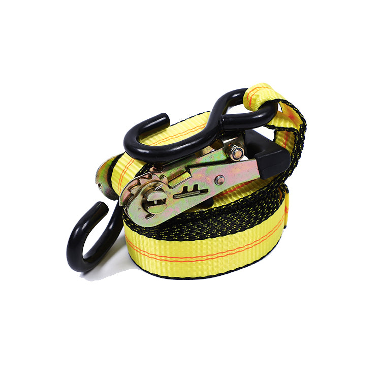 1.5 Inch/38 mm Car Cargo Tensioner Yellow Ratchet Tie Down Strap