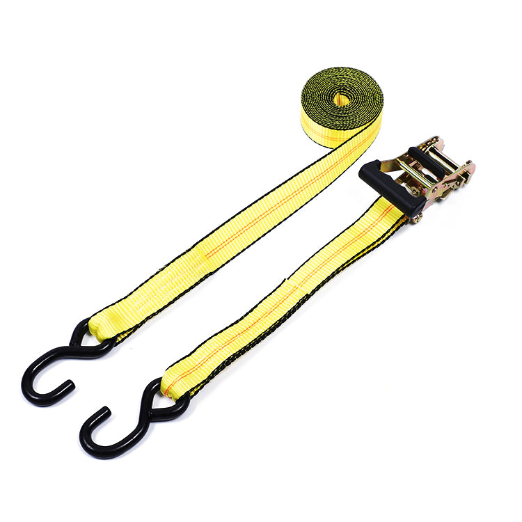 1.5 Inch/38 mm Car Cargo Tensioner Yellow Ratchet Tie Down Strap