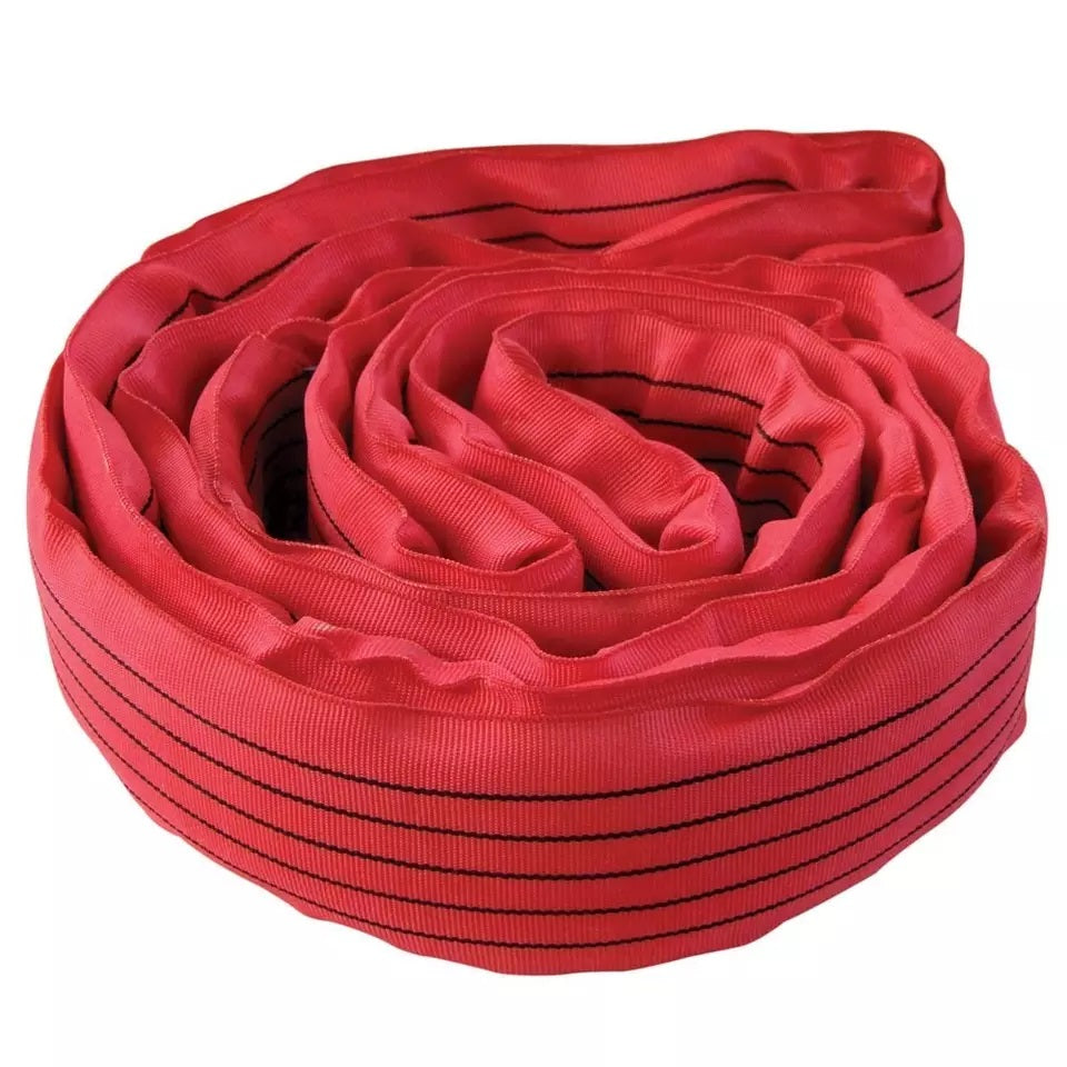 5 Ton Red  Endless  Round Webbing Sling