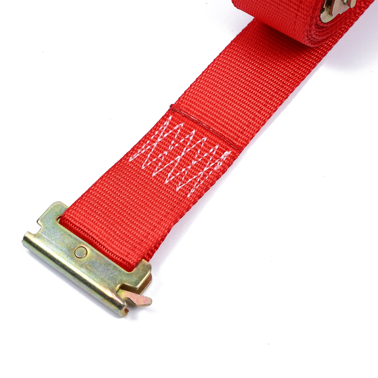 Polyester Red 2 Inch Logistic Strap 4400Lbs For Truck Trailer Custom Length