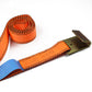 2 Inch Orange Tie Down Strap Truck With Cargo Packing Belt Tensioner Ratchet For UTV