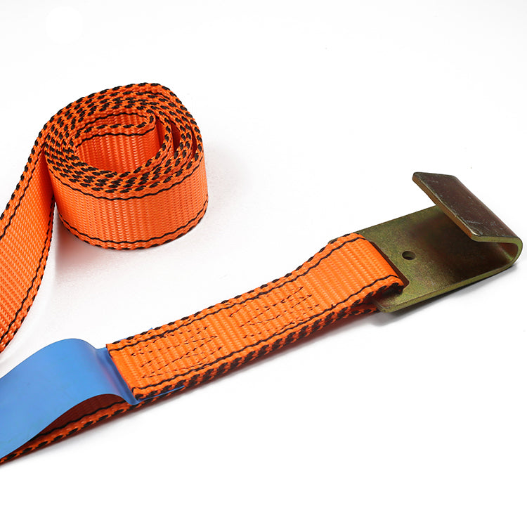 2 Inch Orange Tie Down Strap Truck With Cargo Packing Belt Tensioner Ratchet For UTV