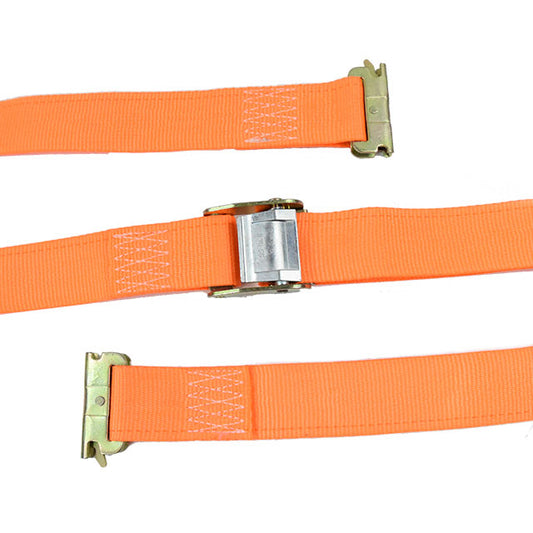 Polyester Orange Spring E Fittings Logistic Strap 2 Inch x 20 ft 3000Lbs