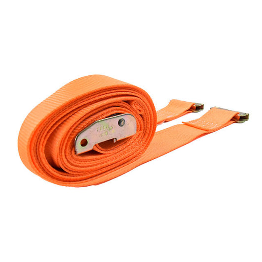 Polyester Orange Spring E Fittings Logistic Strap 2 Inch x 20 ft 3000Lbs