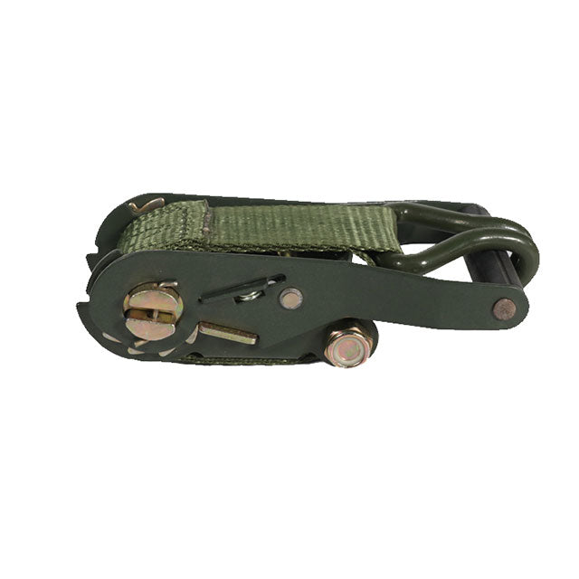 Polyester Dark Green 2 Inch Cargo Control Ratchet Tie Down Lashing Belt Strap for Truck Accessories