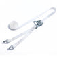 Polyester White 1-inch x 16ft Tie Down Starp with Double J Hook