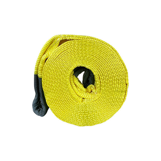 Polyester Yellow Resistance 3 Inch X 30 Feet Cargo Tow Straps 100000-Lbs For Trucks And Off Road