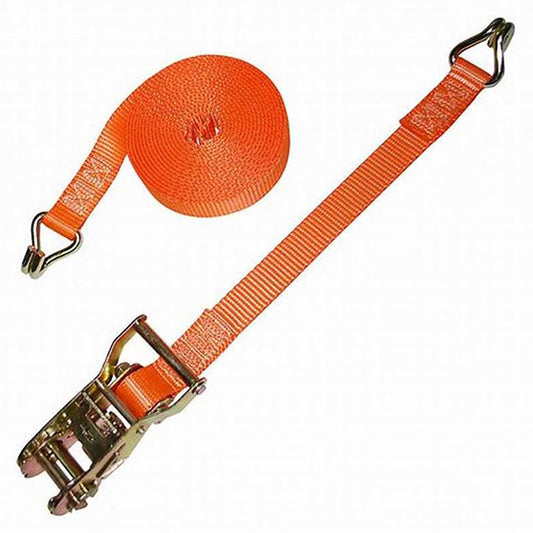 Polyester Orange 2500Lbs Wll 833Lbs 1 Inch Ratchet Strap Lashing Ratchet Tie Down Strap Logistic