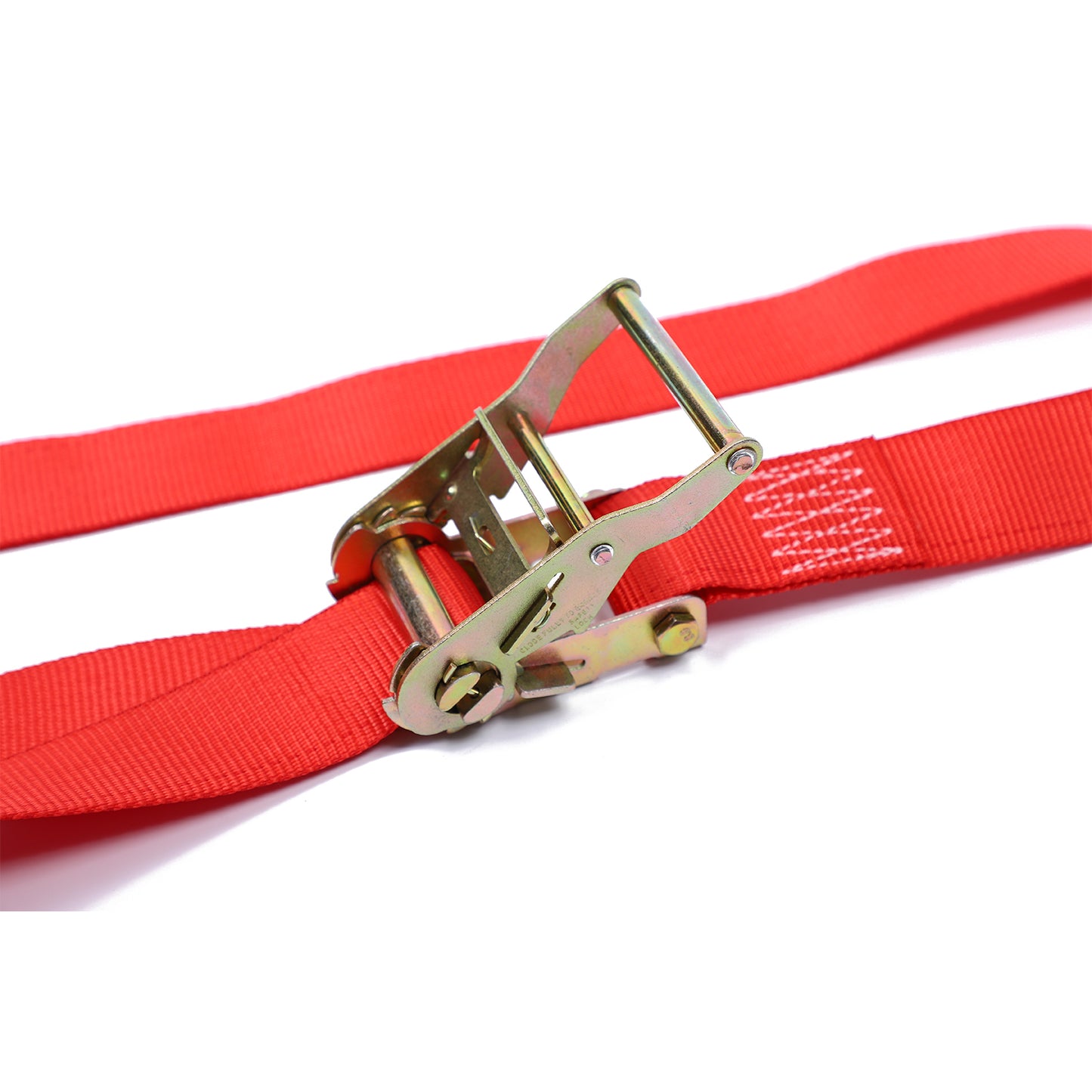 Polyester Red 2 Inch Logistic Strap 4400Lbs For Truck Trailer Custom Length