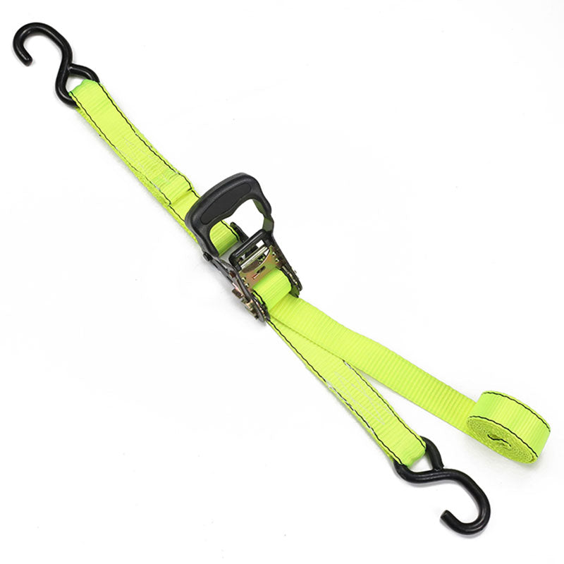 1.5 Inch/38 mm Car Cargo Tensioner Lemon Green Ratchet Tie Down Strap