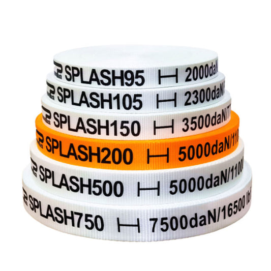 Polyester White Orange And Customized Color 38mm X 200m One Way Lashing Strap