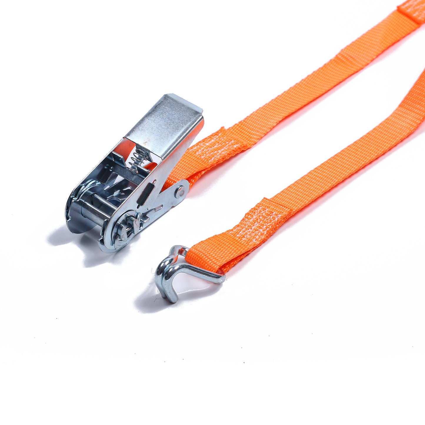 Polyester Orange 1-inch Ratchet  Tie Down Starp with Double J Hook