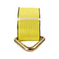 Yellow Winch Straps 4 inch x 27 feet for Trailer/Boat/Semi Trailer with D Rings