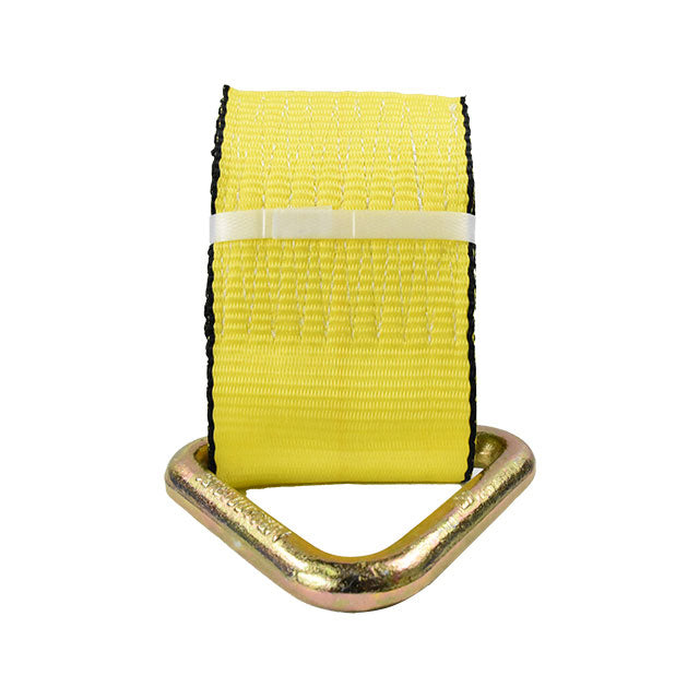 Yellow Winch Straps 4 inch x 27 feet for Trailer/Boat/Semi Trailer with D Rings