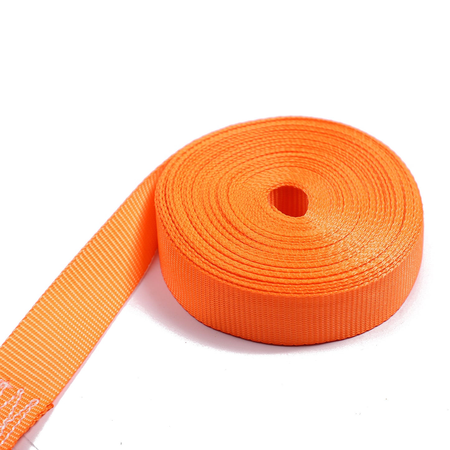 Polyester Orange 800KG 1-inch Ratchet Tie Down Starp with Double J Hook