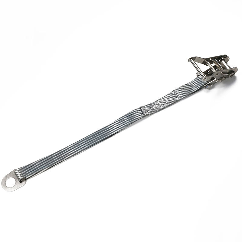 Polyester Silver 1.5 Inch/38Mm Retractable 1000 Kg Ratchet Tie Down Belt Straps for Heavy Duty