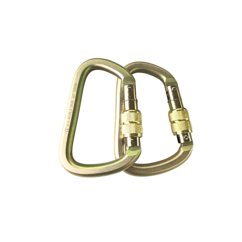 Heavy Duty 40KN Carabiner Hook High Strength D Forged Steel Auto Locking Carabiner