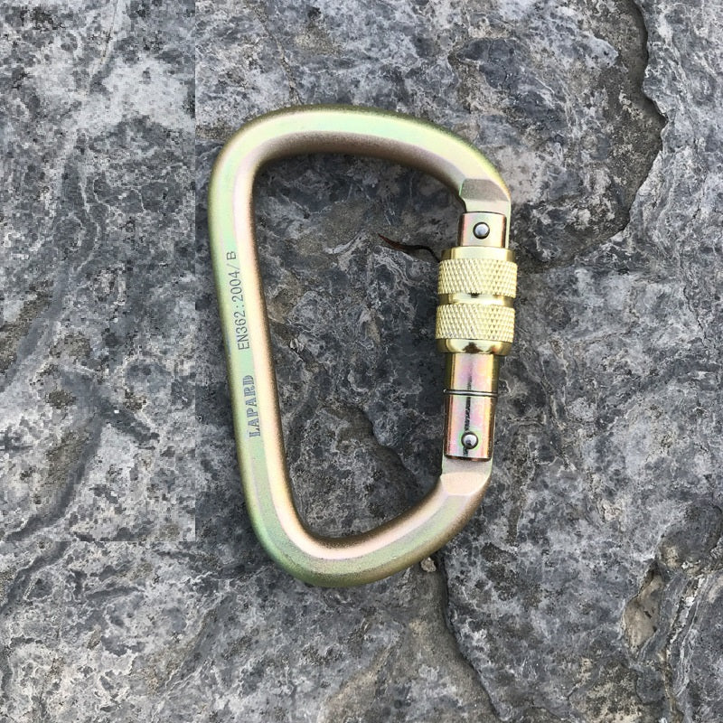 Heavy Duty 40KN Carabiner Hook High Strength D Forged Steel Auto Locking Carabiner