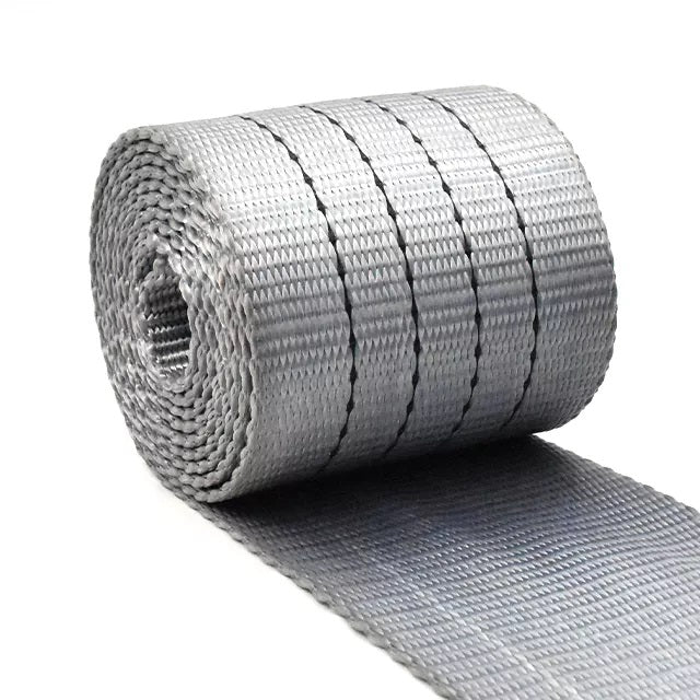 4 Inch 4T Polyester Grey Webbing