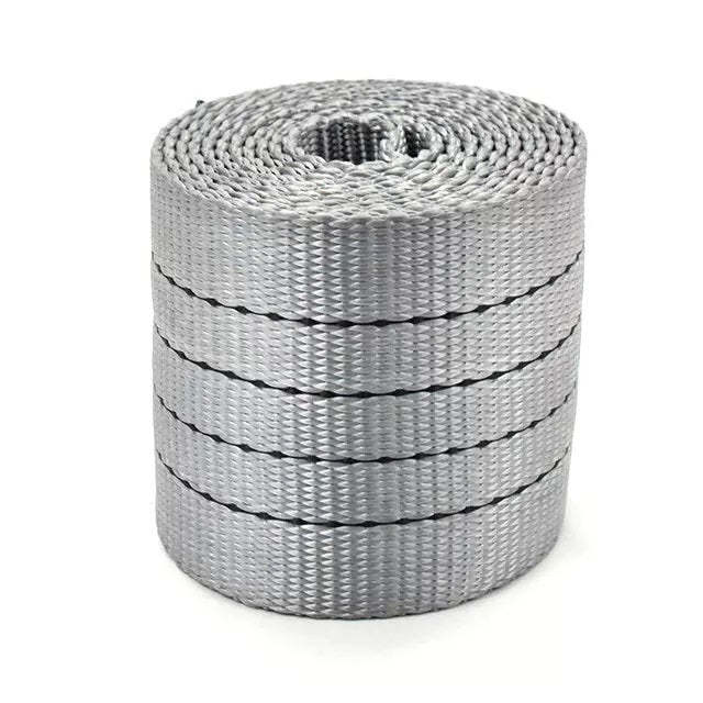 4 Inch 4T Polyester Grey Webbing