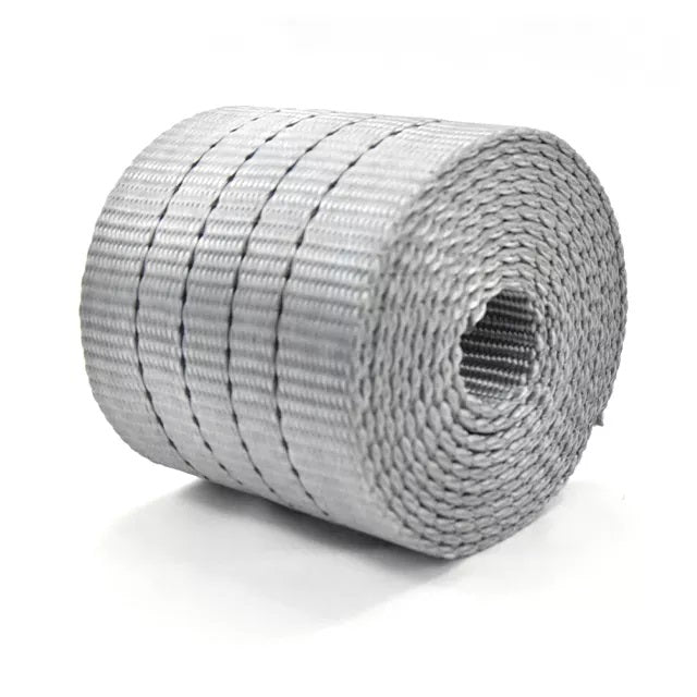 4 Inch 4T Polyester Grey Webbing