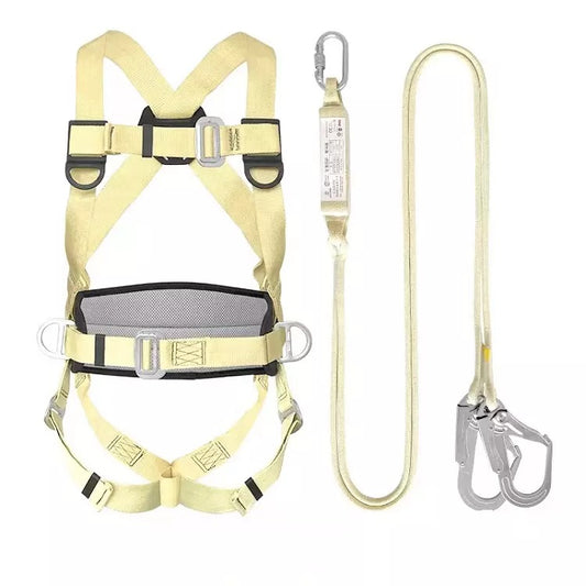 5 Point Aramid Fiber Full Body Fall Protection Safety Harness