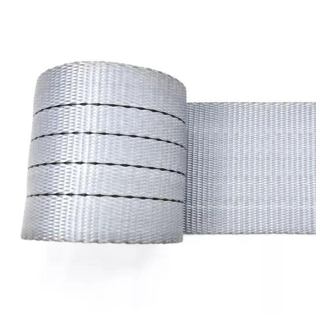 4 Inch 4T Polyester Grey Webbing