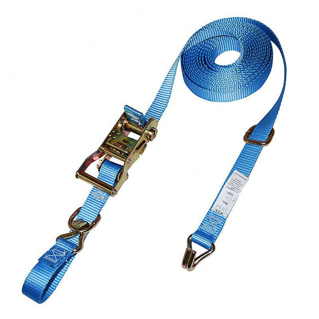 Polyester Blue Ratchet Strap Lashing Ratchet Tie Down Strap Logistic 1 Inch 15ft