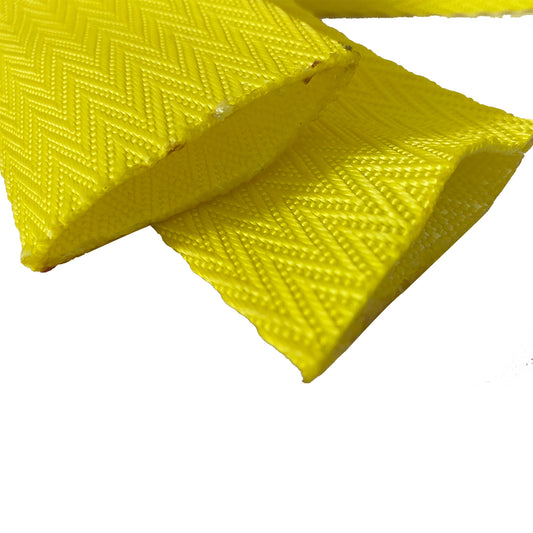 New Product Yellow 60mm Fishbone Grain Webbing For Round Sling