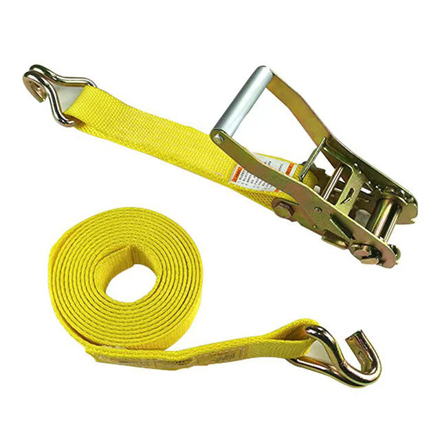 100% Polyester+Metal Doubke J Hooks+Ratchet Pineapple ratchet strap 2 inch x 27 ft