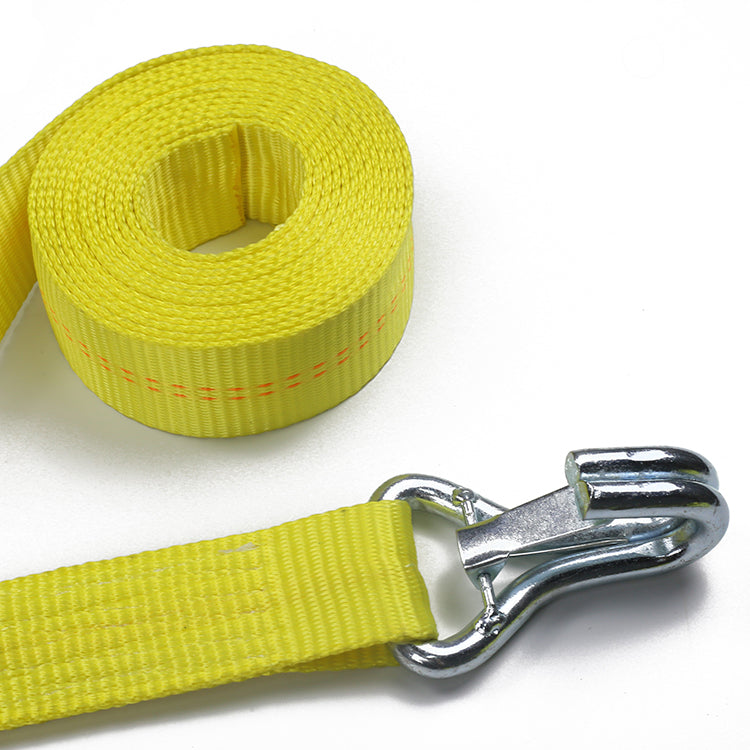 Motorcycle/Car/ Universal Binding Belt Tensioner Yellow Ratchet Strap 10000-Lbs