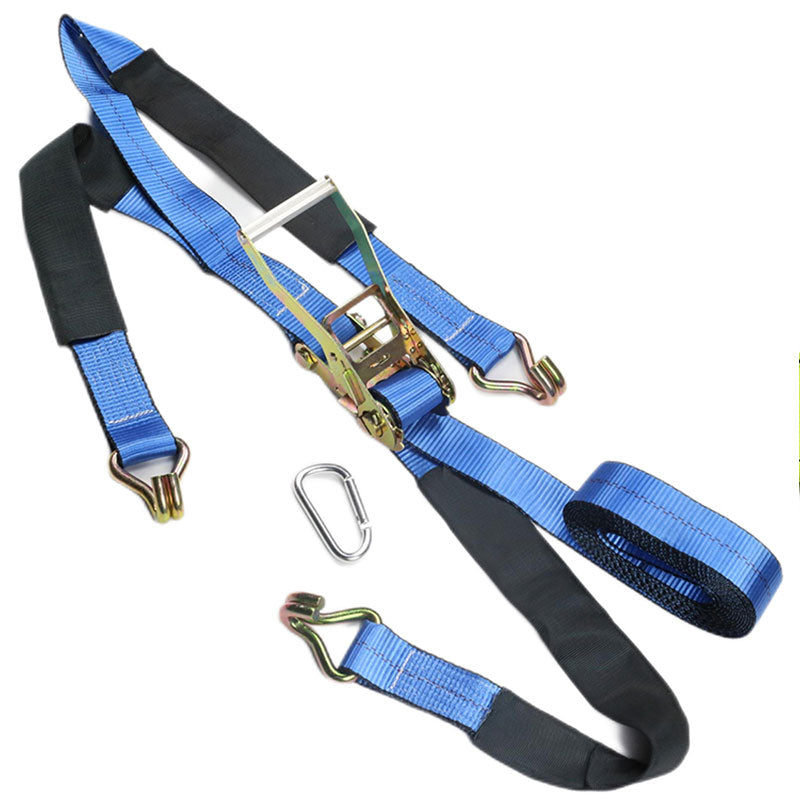 Wire Hook Durable Tensioner Universal Binding Belt Blue Ratchet Belt Strap