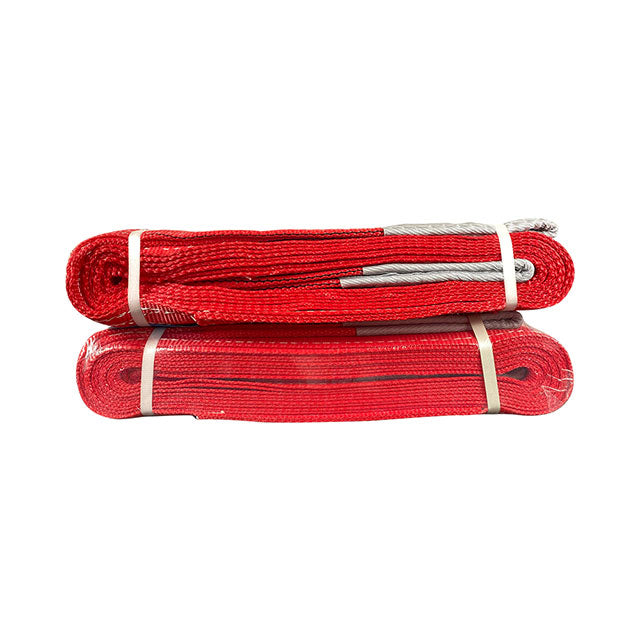 Polyester Red 3 inch/75 mm Heavy Duty Recovery Tow Strap For Motorcycle and ATV