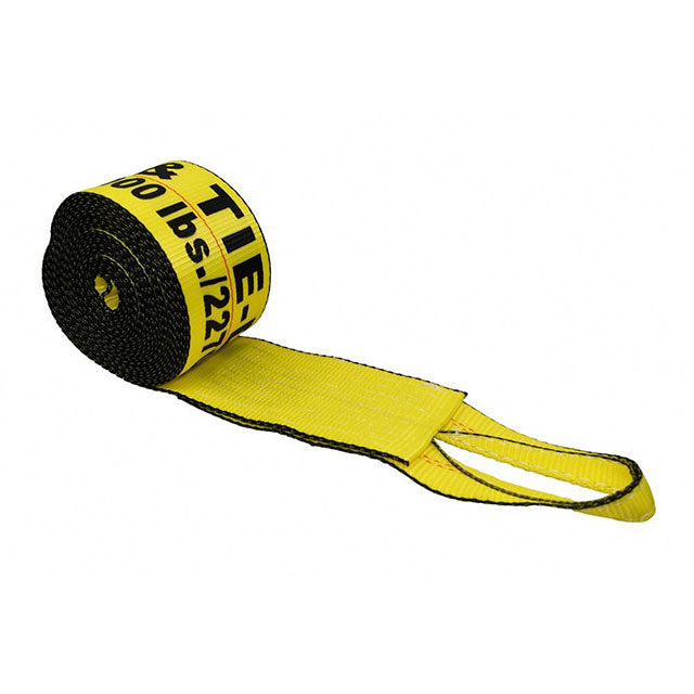 4 inch x 27 feet 100% polyester Winch Strap with sewn eye