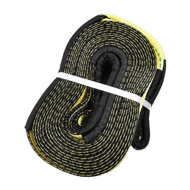 Polyester Yellow 20000-lbs 3 inch 30 ft Lifting Load Trailer Belt for Transportation