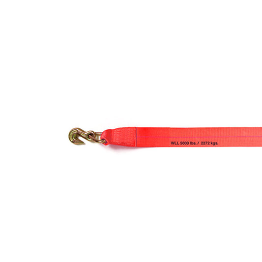 Snap Hook 3 Inch 27 ft Red Winch strap 18000-lbs