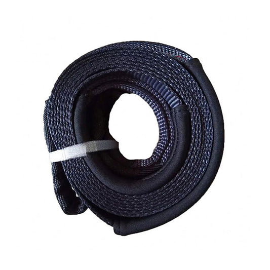 Polyester Black 30000-Lbs Tow Hook Strap Vehicle Weight For Rope Recovery Tow Strap