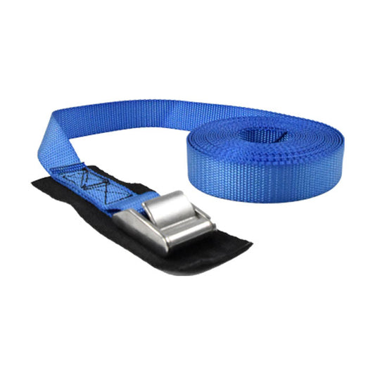 Polyester Blue 25m/1 Inch Cambuckle Ratchet Buckle Strap Endless Rope Ratchet Strap