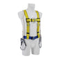 Fall protection suspension double back large hook polyester body harness